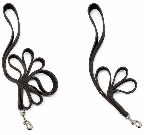 Genuine leather dog leash - leather,
