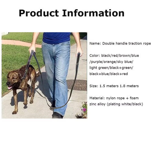 Double handle dog lead - dog,