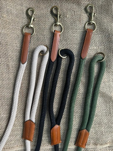 Slip lead dog rope leather - lead,