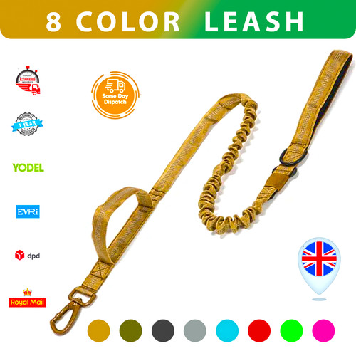 Tactical dog lead nylon bungee - dog,