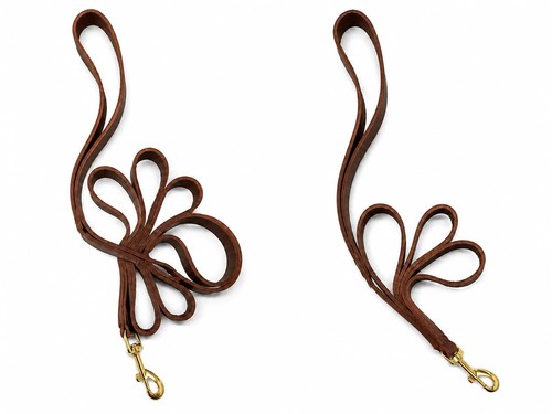 Real leather dog leash - dog,