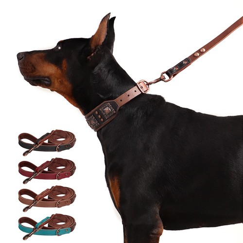 Leather dog lead 150cm long - 150cm,
